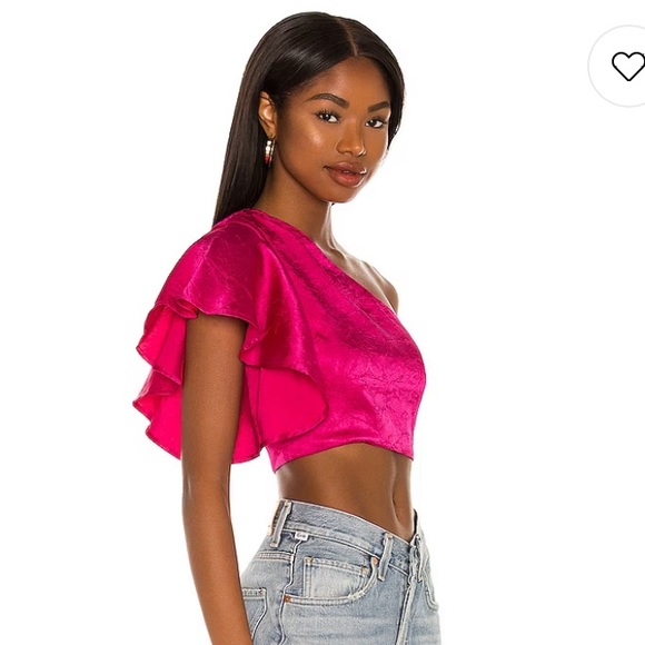 Revolve Lovers and Friends Zariah Top in color Berry - Picture 2 of 4